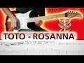 TOTO Rosanna Guitar Playthrough with TABS!