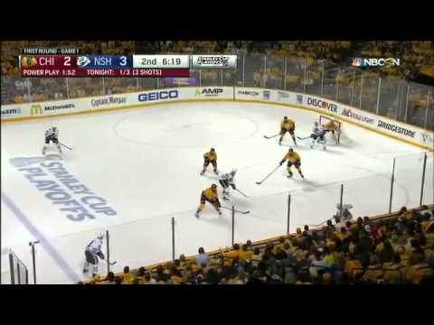 2015 - Game #1 CDSF - Chicago Blackhawks Vs Nashville Predators. April 15th 2015. (HD)