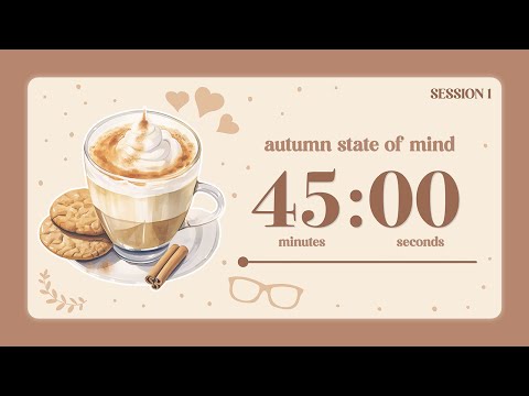 45/15 pomodoro | 4-hour cinnamon cream latte | acoustic sentimental piano