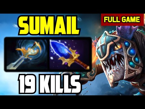 Sumail CARRY Slark BEAST MODE with 19 Kills 1k XPM