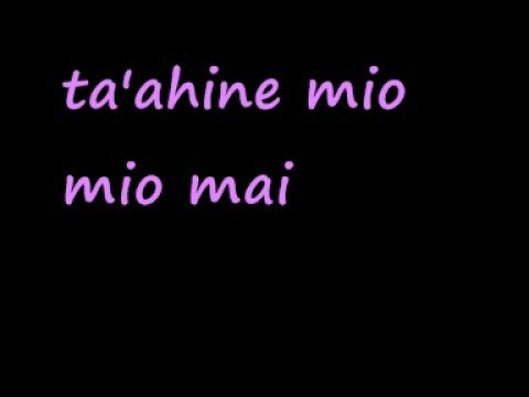 ta'ahine mali mali mai