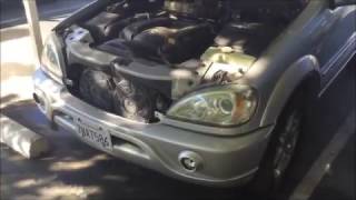 Замена насоса омывателя лобового стекла Mercedes ML 320 W163 2002