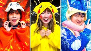24時間ポケモンになりきって生活してみた！チャレンジに成功して「ポケモンローカルActs」のお菓子やご飯をゲットしよう！もしもポケモンの世界に入ったら…？【対決】