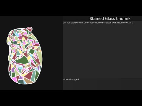 Find The Chomiks - Stained Glass Chomik
