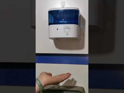 Transair plastic and metal automatic hand sanitizer dispense...