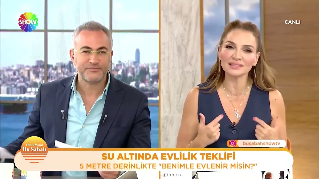 Fethiye tüplü dalış Show tv (BU SABAH) Su altında evlilik teklifi!