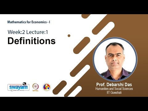 Mathematics for Economics I