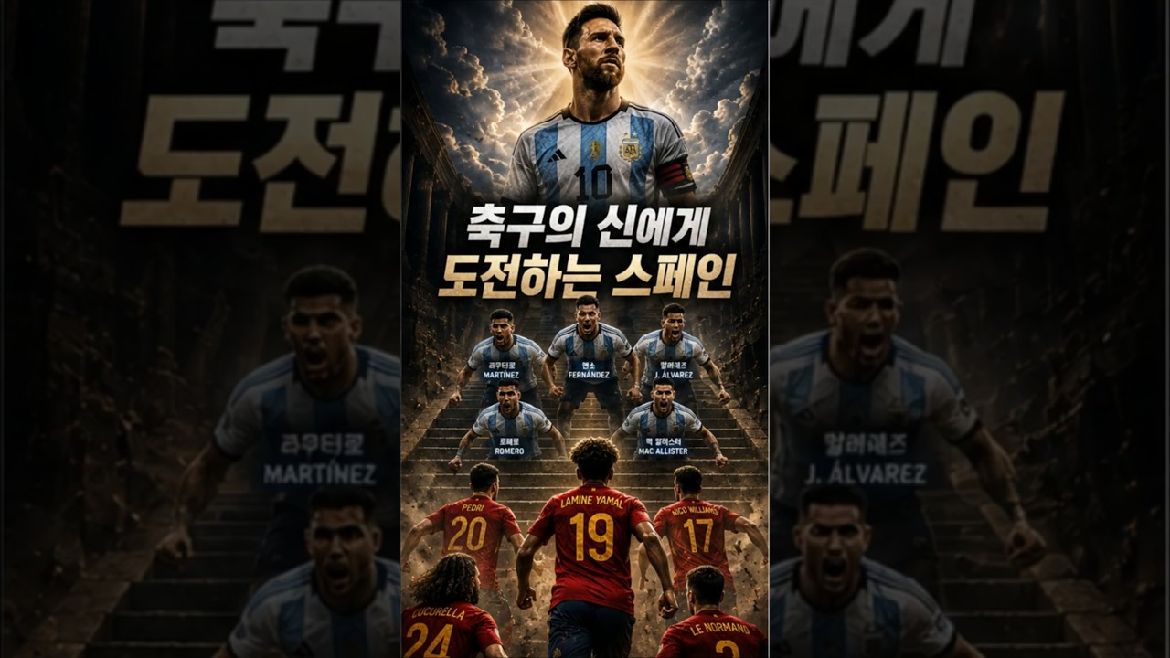 스페인 아르헨티나 월드컵 결승전, 아르헨티나 스페인 하이라이트, 메시와 야말 격돌, 스페인 우승확률59%, 아르헨티나  우승확률41% #메시 #야말 #북중미월드컵 #월드컵결승