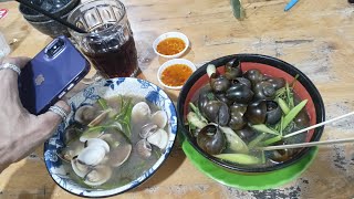 Tối nay ăn ốc cua gái mà gái ko chịu cả nhà!#amazing #food #reviewvui #eating #mukbang #monngon