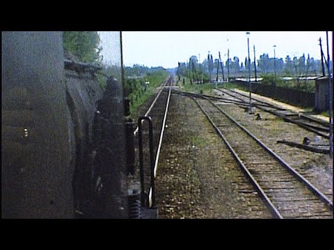 A vapore in cabina col treno merci locali 1976 - Nahgüterzug in der Poebene