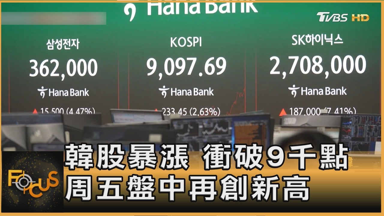 韓股衝破9千點!30歲青年炒股買首爾房 加劇貧富兩極化