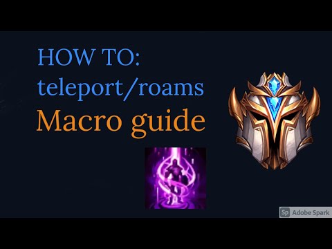 How to use Teleport or Roam | Top lane macro guide