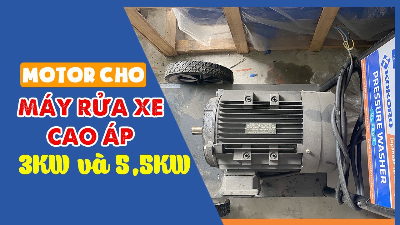 Motor cho máy rửa xe áp lực cao 3KW 14
