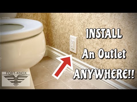 How to Add an Electrical Outlet ANYWHERE !! Heated Toilet Seat or Bidet Install | Run Power Easily
