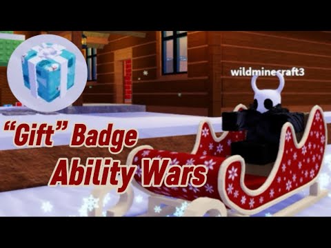 How do to get the “GIFT” badge in ABILITY WARS Christmas event 2025