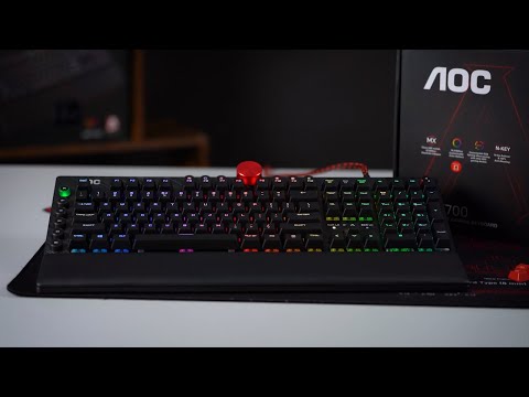 AOC AGK700-RED RGB Mechanical Black USB