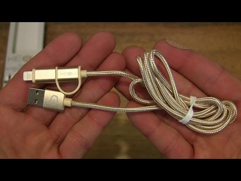 Kequ 2 in 1 Data Sync Charge Cable