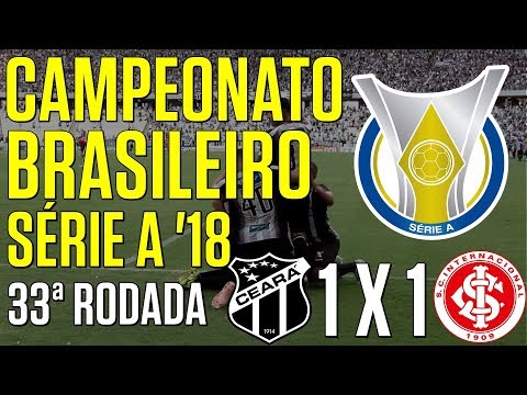 [Série A '18] 33ª Rodada | Ceará 1 X 1 Inter | Ricardinho | Narr.: Dênis Medeiros | Canal do Vozão