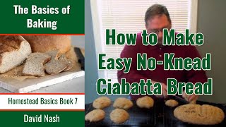 Easy No Knead "Ciabatta" Bread