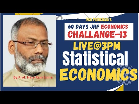 UGC NET/JRF Economics - June 2024 Challenge-13| LIVE@3pm | Statistical Economics |