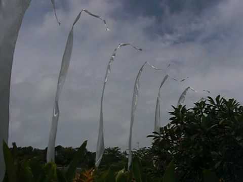 Bali4you  Umbul Umbul Bali Fahne wehen im Wind