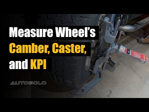 Measure Vehicle Camber, Caster, and Kingpin Inclination