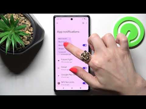GOOGLE PIXEL 6A - How To Turn On & Off App Notifications