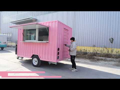 Pink Shipping Container Bar Mobile Kitchen Shop
