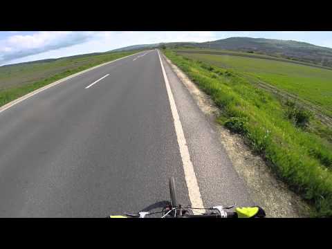 Cycling from Bixad to Micfalău on E578, Romania