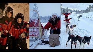 KIM CHUI AND XIAN LIM&#39;S PART 2 ADVENTURE IN FINLAND &quot;HUSKY SLEIGH&quot;