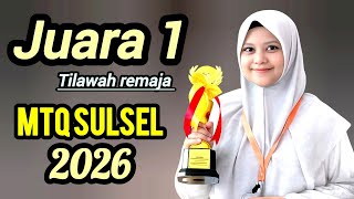 Download lagu ‼️Juara 1 TILAWAH remaja, MTQ SULSEL 2026. Qoriah Ma'rifah UTUSAN KABUPATEN Pangkep  mp3