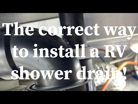 How to install a shower drain in a RV, correctly