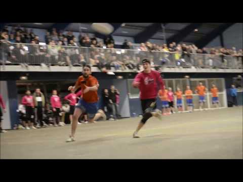 Tsunamixte 2017 - Ultimate frisbee indoor Callahan during final - Ultimate frisbee