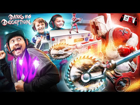 She Wants Us DEAD! 💀 Dark Deception Chapter 4 (FGTeeV Telekinesis Gameplay)