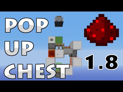 Minecraft | HIDDEN POP-UP CHEST [Compact] | Redstone Tutorial Video