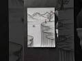 Easy Landscape Drawing Technique Shorts Craft Art Drawing Crafts Satisfying