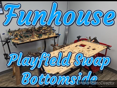 Funhouse Pinball Playfield Swap: Bottomside