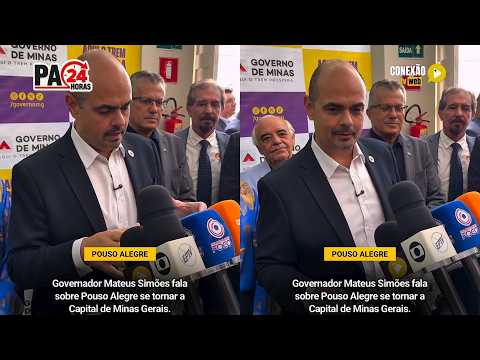 Vídeo: Governador Mateus Simões fala sobre Pouso Alegre se tornar a capital de Minas Gerais.
