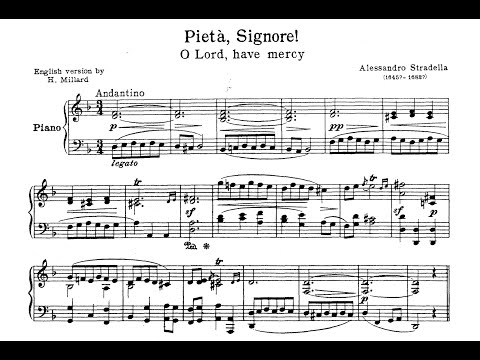Pieta, Signore! (A. Stradella) - D Minor Piano Accompaniment - Karaoke
