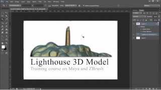 CREATE A LIGHTHOUSE WITH MAYA AND  ZBRUSH