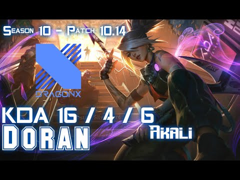 DRX Doran AKALI vs SYLAS Top - Patch 10.14 KR Ranked