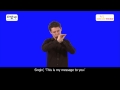 Three Little Birds British Sign Language
