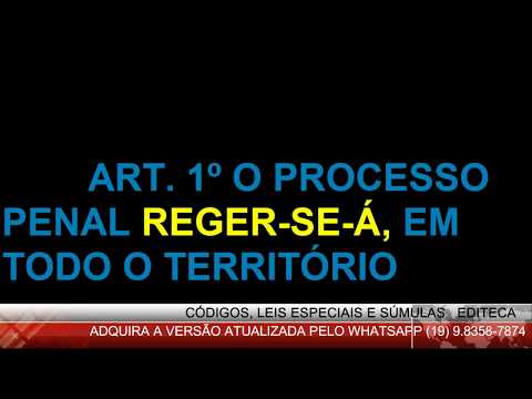 CÓDIGO DE PROCESSO PENAL - DECRETO-LEI Nº 3.689, DE 3 DE OUTUBRO DE 1941