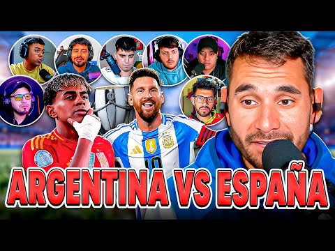 FINALISIMA COMPARAMOS A ARGENTINA VS ESPAÑA Y SE PONE PICANTE LA COSA. LOS MOSQUETERMOS