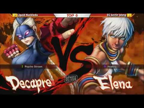 Defend the North 2015 - USF4 - Winners Final - Liquid Nuckledu (Decapre) vs EG Justin Wong (Elena)