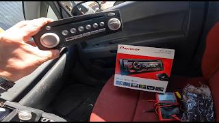 How To Install Pioneer DEH-S320BT In Mitsubishi Colt VI Z30 2004-2010