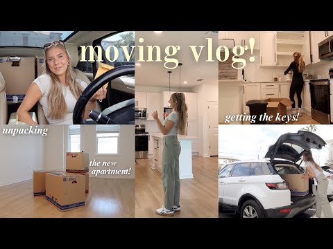 MOVING VLOG part 2! Getting the KEYS, my new florida apartment + lots of packing & unpacking!
