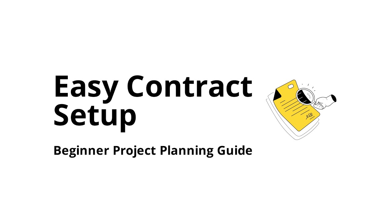 How do you set up contract management software for project planning (beginner setup)?