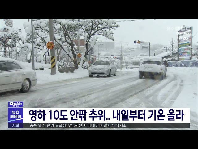 영하 10도 안팎 추위.. 내일부터 기온 올라