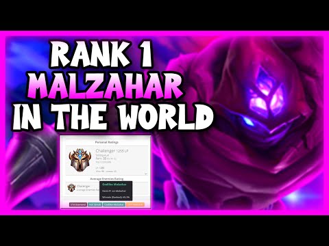 HOW THE NR 1 MALZAHAR IN THE WORLD PLAYS (PAPABEAR68)  | Malzahar Guide S11 - League Of Legends